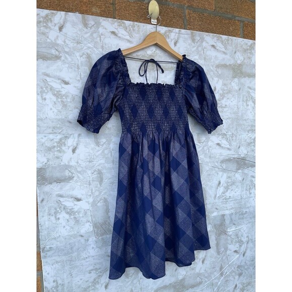Hill House Home Athena Nap Dress Navy Glitter size small - Picture 2 of 7